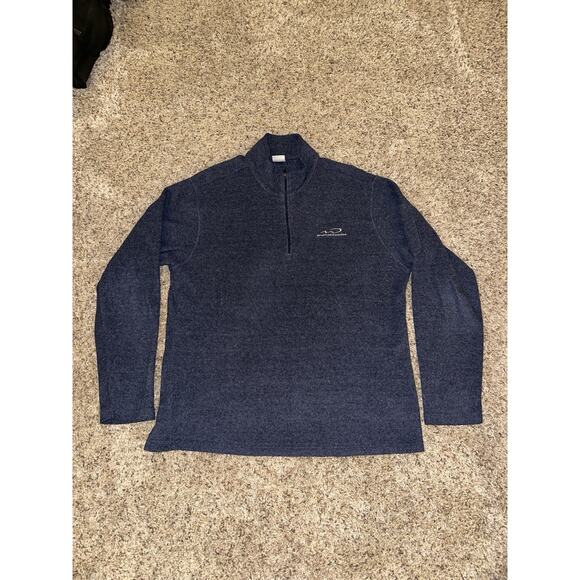 Whistler Blackcomb Mens 1/4 Zip Blue Fleece Pullover Sweater Large Ski Resort - Picture 1 of 10